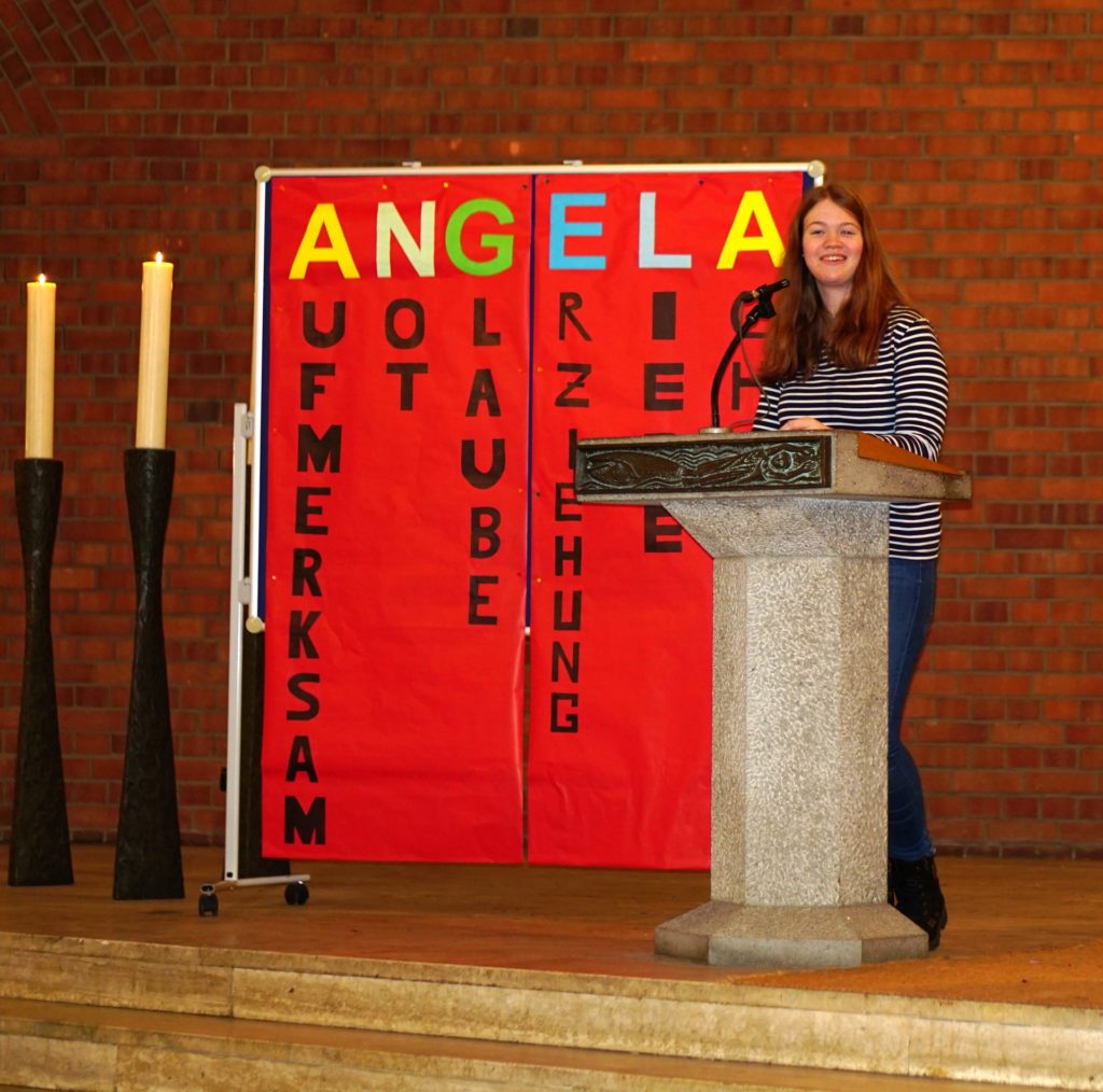 „Wir sind Angela“ - Gymnasium Calvarienberg