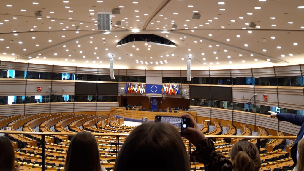 Im Plenarsaal des Europaparlaments